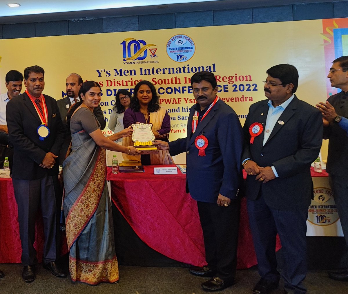 kcgaero's tweet photo. @kcgaero Congratulates Dr. Deiva Sundari on receiving an award from Ys Men International, Madras District.@KCGtechnology @ysmenmadras #charity @deiva_sundari https://t.co/XfbCXh7hSy