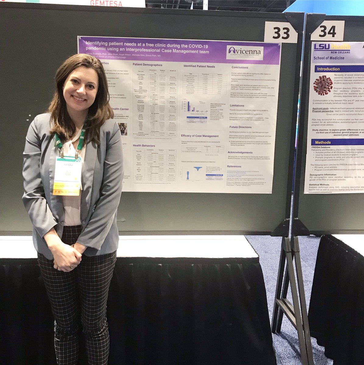 Last poster presentation of medical school at #IM2022! @IllinoisACP