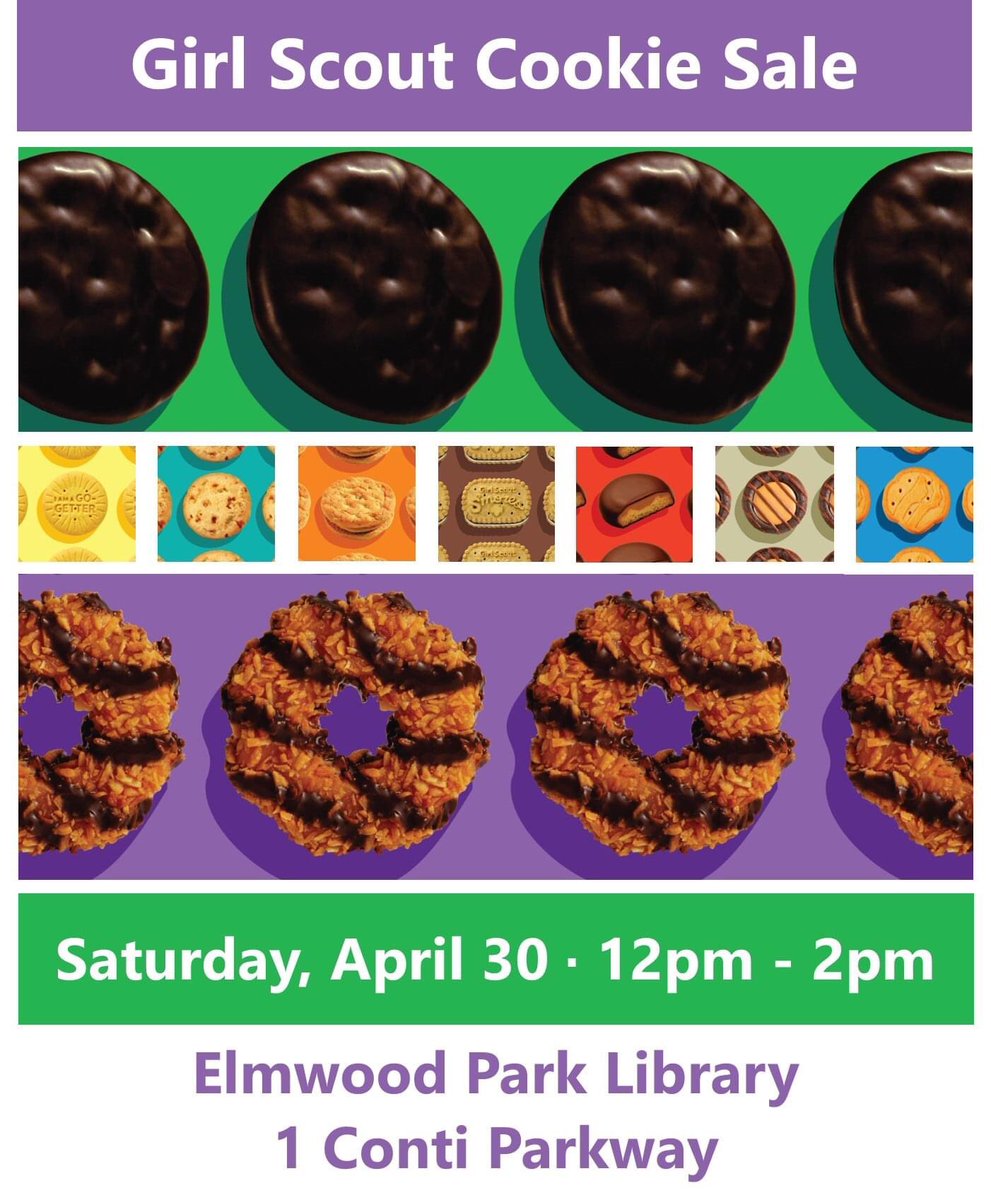 MPtack's tweet photo. Out and about in @ElmwoodPk @UnionTap? Stop by the @askEPPL and get some #GirlScoutCookies before 2pm today! https://t.co/8nmNTl9kAd