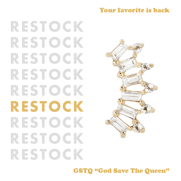 Good Morning Gorgeous 🤩 God Save The Queen has restocked just in time for Mother's Day! Snag this style to keep her sparkling bright✨

#buddhajewelry #legitbodyjewelry #bodyjewelry #bodyjewellery #piercingjewelry #restock #shopnow #mothersdaygifts #mothersday