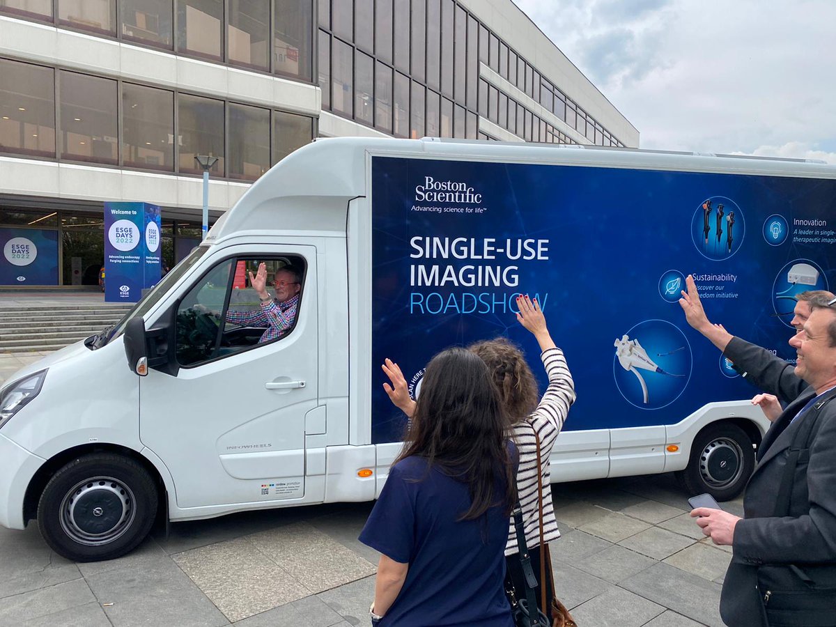bsc_endoscopy's tweet photo. Thank you for visiting us at ESGE Days 2022! It was a pleasure meeting you at our booth and our Single-Use Imaging van! Continue your journey on our website and visit https://t.co/Cf5X7PkNf1
#BSCEMEA #ESGEDays2022 https://t.co/ytOwn0jk8q