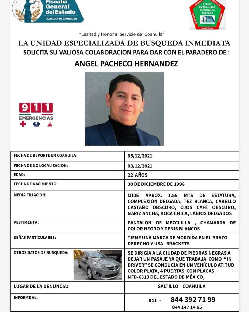 LMDNABTS's tweet photo. Nadie debería salir con miedo o esperando lo peor.

Mi amigo tiene desde diciembre desaparecido, seguimos con esperanza en saber algo de el. 
Por favor ayúdenme a compartir. 

#DebahniEscobar https://t.co/WOIiCbSl58