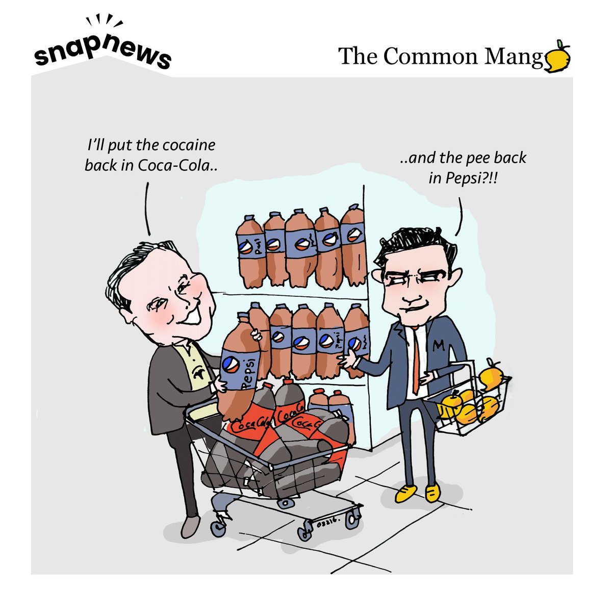 snapnews3's tweet photo. Glad that @elonmusk wanted to buy just Coca-Cola. 
If he bought Pepsi, it would be worrisome https://t.co/E1KmHBwFjW