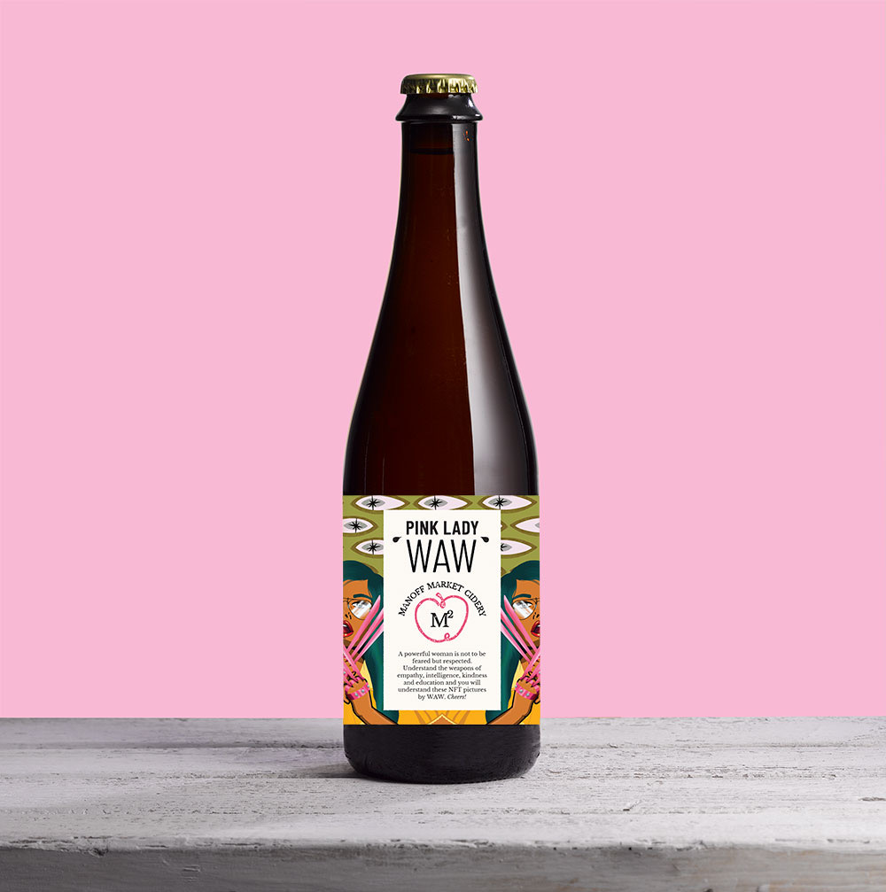 aburumi_eth's tweet photo. special release PINK LADY WAW , hard cider aged in taquila barrel, smooth and sparkling, featuring our @WomenandWeapons NFT respect! Cheers!
small batch just 200 bottle release .
buy it here: https://t.co/gxqIRhO54T
#WAWIPContest @NFTSaraBaumann
thread 🧵 https://t.co/RQ0m8xILxY