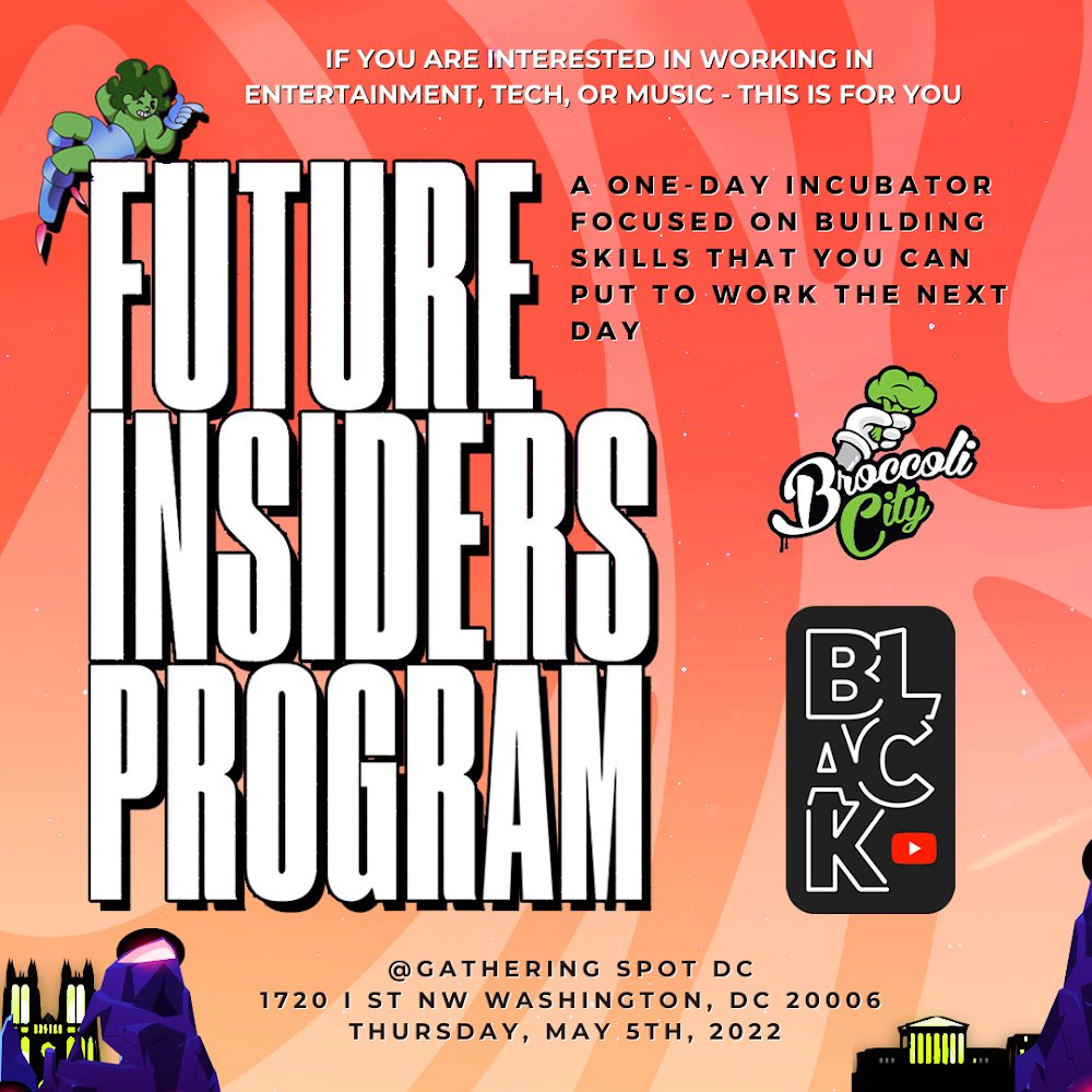 BroccoliCity's tweet image. ICYMI: Are you interested in working in the Entertainment, Tech, or Music Industry? Well, this is the opportunity for you! Sign up to be a part of this one day program: tinyurl.com/2p9er9ry #Broccolicity #BroccoliCon