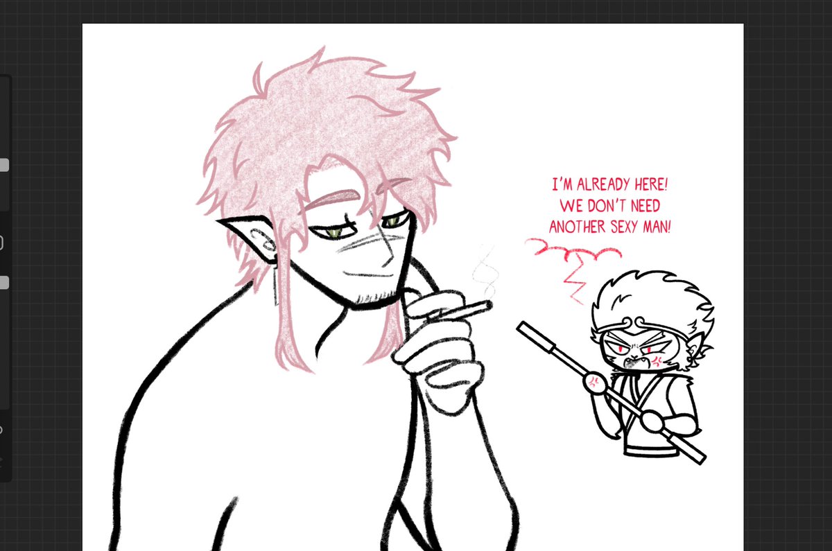 emma_ghsjixv's tweet photo. You ever got a crush on your own character? 😳😳😳
#wip #oc #SunWukong #jtsn https://t.co/VwtI1QVU4w
