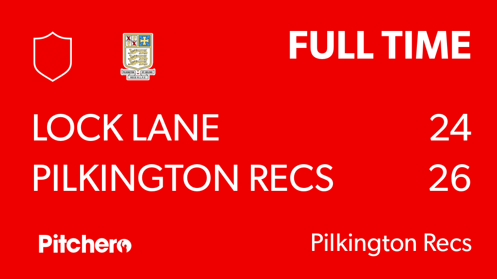 PilksRecsARLFC's tweet photo. FULL TIME: Lock Lane 24 - 26 Pilkington Recs ARLFC
#LOCPIL #Pitchero
https://t.co/F47OHatAwY https://t.co/FJD03JfgP8