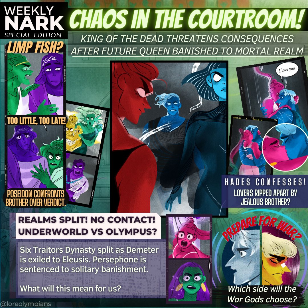 loreolympians's tweet photo. A Weekly Nark Flashback: Pulled from the Olympus Archives, here are the headlines from the day of the Two Goddesses' verdict.
(Something silly while we wait through the pain😭)
#loreolympus #lofandom #loweeklynark #loedit https://t.co/nsQRxLf4AV