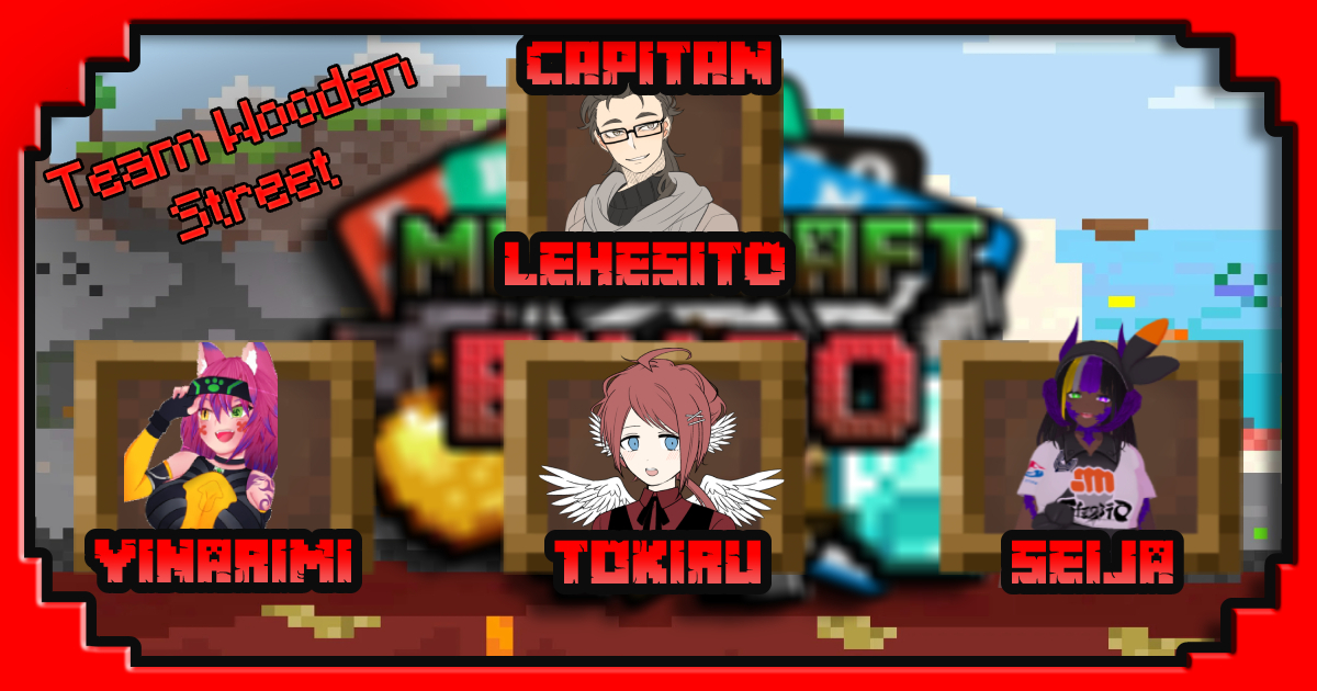 PaTiMiCollabo's tweet image. Corría la noche cuando un castor se encontró con las compañeras de su banda, una AuRa, una guardiana neko y un ángel formarán equipo para competir en #MinecraftBingo, ellos son: Wooden Street - @Madriguera_Lehe, @GTRTokiru, @SimplySeija, y @Yinarimi