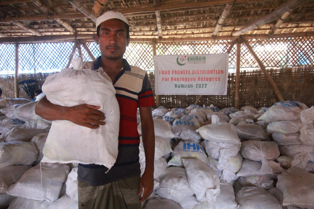 ndmkhn's tweet photo. Distribution of Ramzan-2022 Ration Package in Rohingyan (Burma) Muslims Camps.
#ServingHumanity 
#khubaibFoundation 
#orphancare #charity 
#Pakistan  #support 
#ramadan2022 
@ihhinsaniyardim @KhubaibPak01 @IHHen https://t.co/famKYYR72Q