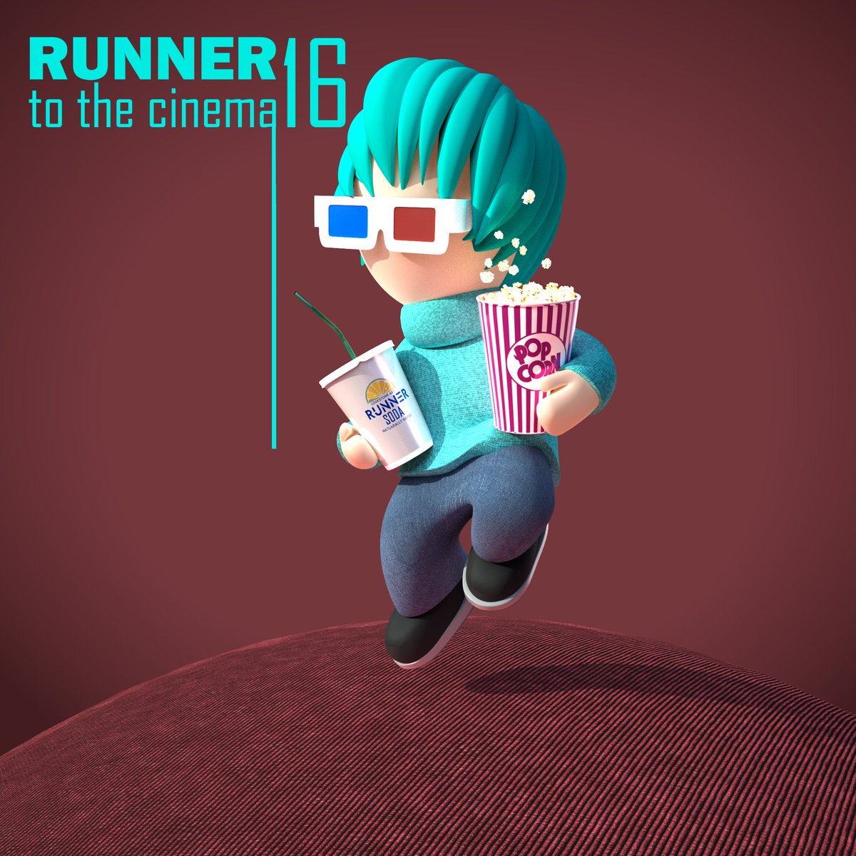Runner #16:
Popcorn and Runner Soda Drink are included...Digitally.  

BONUS:
Runner #17 will be Special and will be transferred 
for FREE to the Collector of Runner #16.  
Stay Tuned for updates! Follow the collection!
🍿🎞️

foundation.app/collection/run…
#NFTGiveaway #NFTdrop