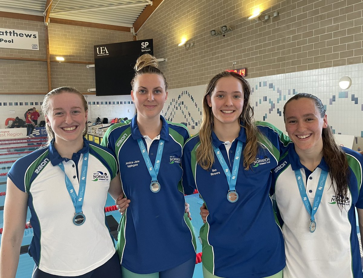 💥Summer, Jessica-Jane, Adel &amp; Emily <a href="/cityofnorwichsc/">City of Norwich SC</a> 4 x 200m relay take <a href="/SEEastRegion/">Swim England East Region</a> silver. Top job girls! #becomeyourbest