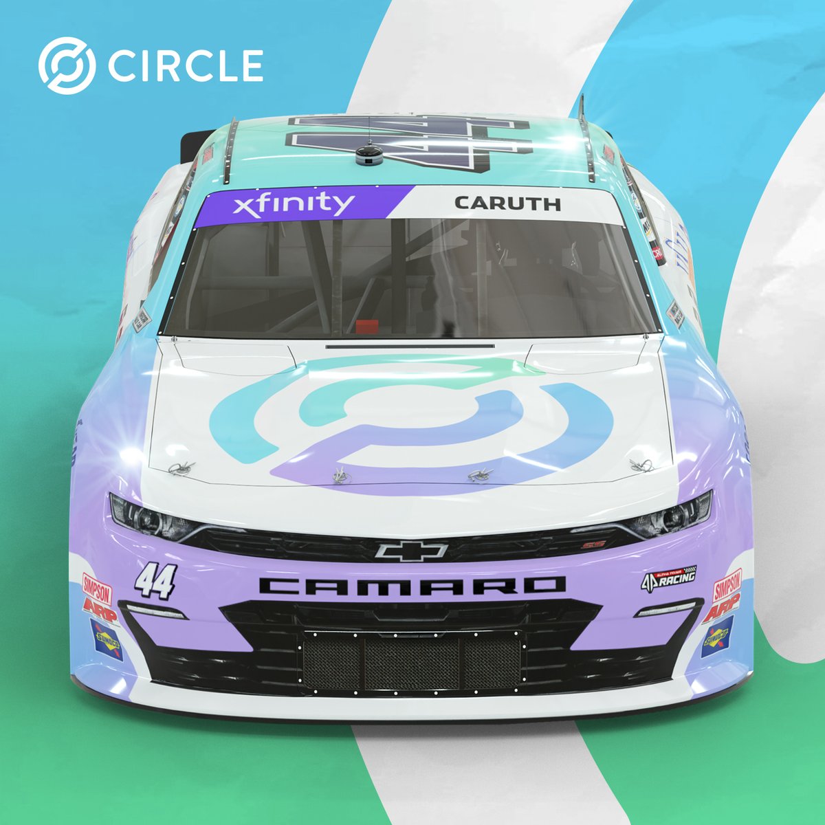circle's tweet photo. From the classroom at his #HBCU @WSSURAMS on the weekdays, to reaching 200mph on Saturdays. @rajahcaruth_ is one of a kind! We are proud to sponsor his #44 car in today's @NASCAR_xfinity race at @monstermile https://t.co/QsS5WOxukm
