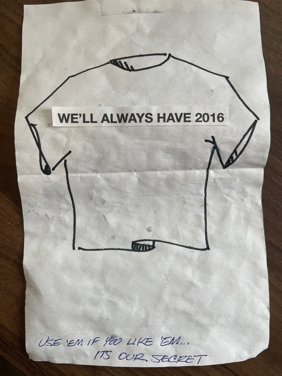 Note left on office door this morning.