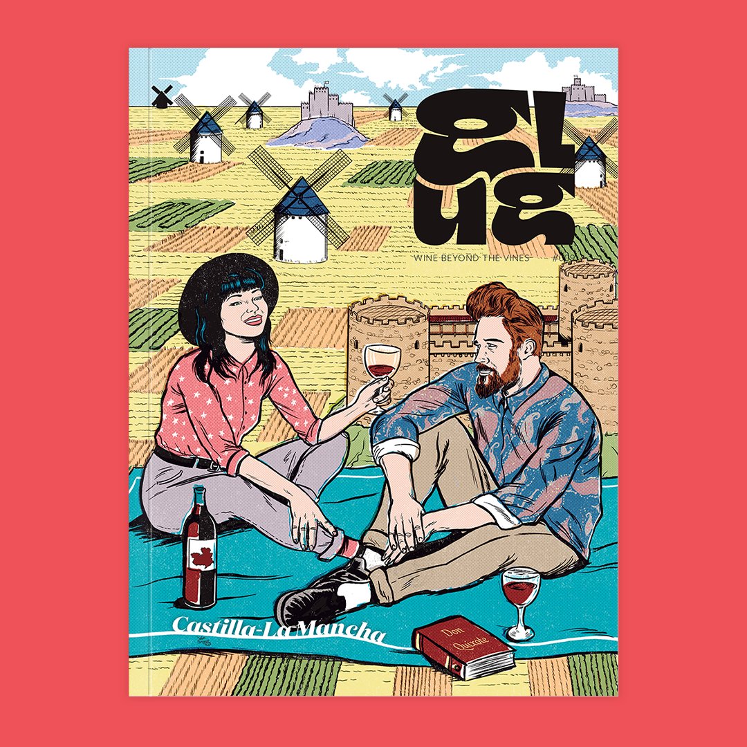 I made this cover for <a href="/GlugMag/">Glug Magazine</a>  (Wine Magazine). This new issue is about Castilla- La Mancha Wine🍷🔥. It reminds me of my childhood living some years in this beautiful place...