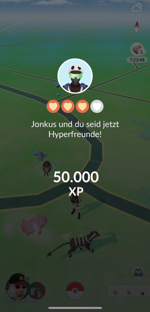KathaBlueSky's tweet photo. Moin Moin ⚓️

🥳✨🧡🤎✨🧡✨🤎🧡✨🥳

Überraschende #PokemonGoRaid Einladung und #Lvlup @JonkusPKMN 

2. #ShinyPokemon #Demeteros 🥳

Daaaaaanke ;o)

#PokemonGOfriends #PokemonGO https://t.co/GolvRwIqHZ
