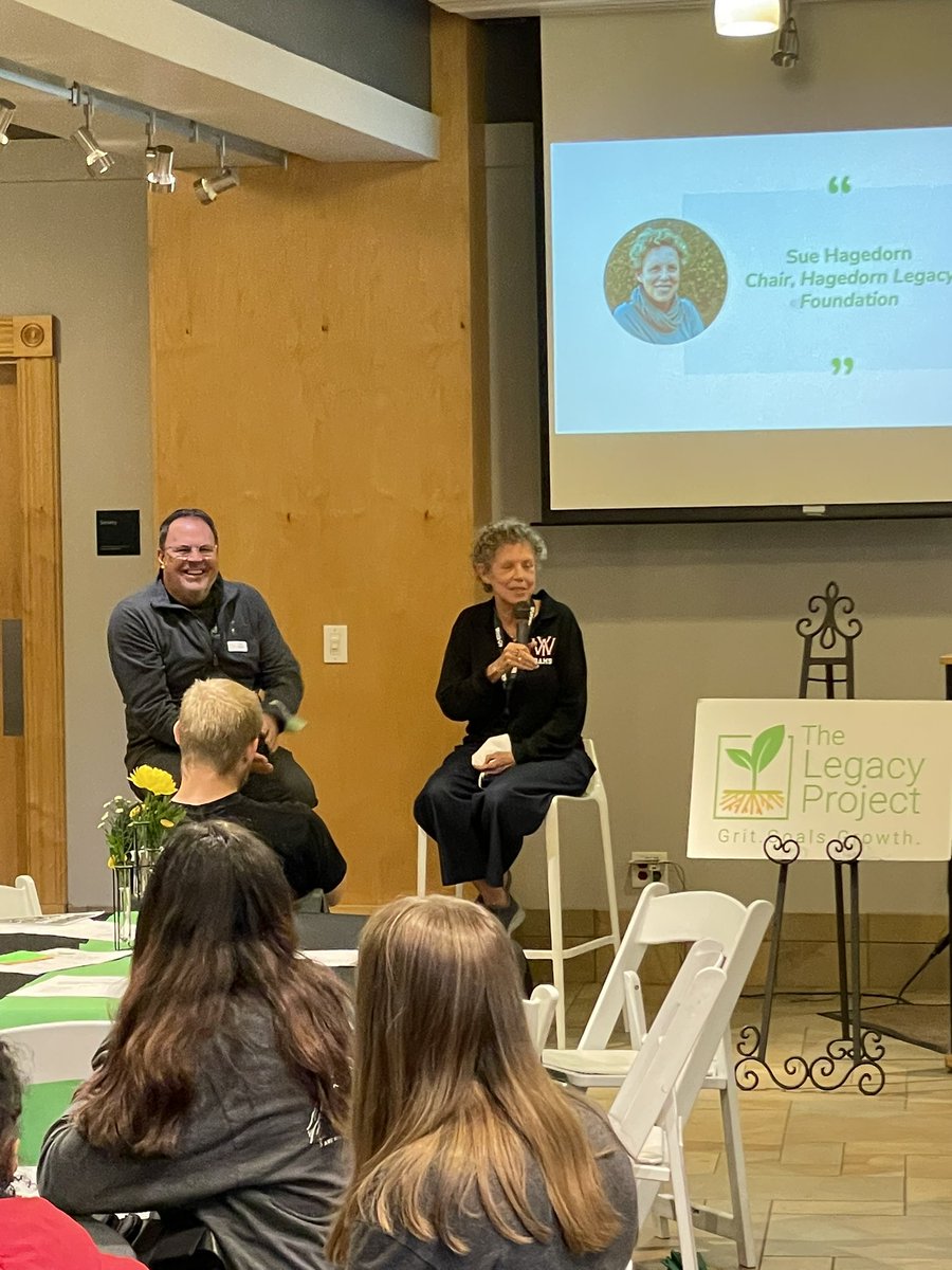 With Legacy Project students &amp;families - Sue Hagedorn shares her life experiences and what she’s learned along the way. Fascinating <a href="/MayersonAcademy/">Mayerson Academy</a>