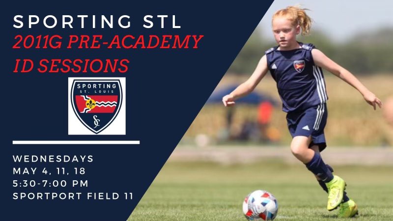 @SportingSTL Pre Academy 2011 Girls ID sessions are here!!  Please plan on joining us as we prepare for the 2022-2023 season!   docs.google.com/forms/d/e/1FAI…