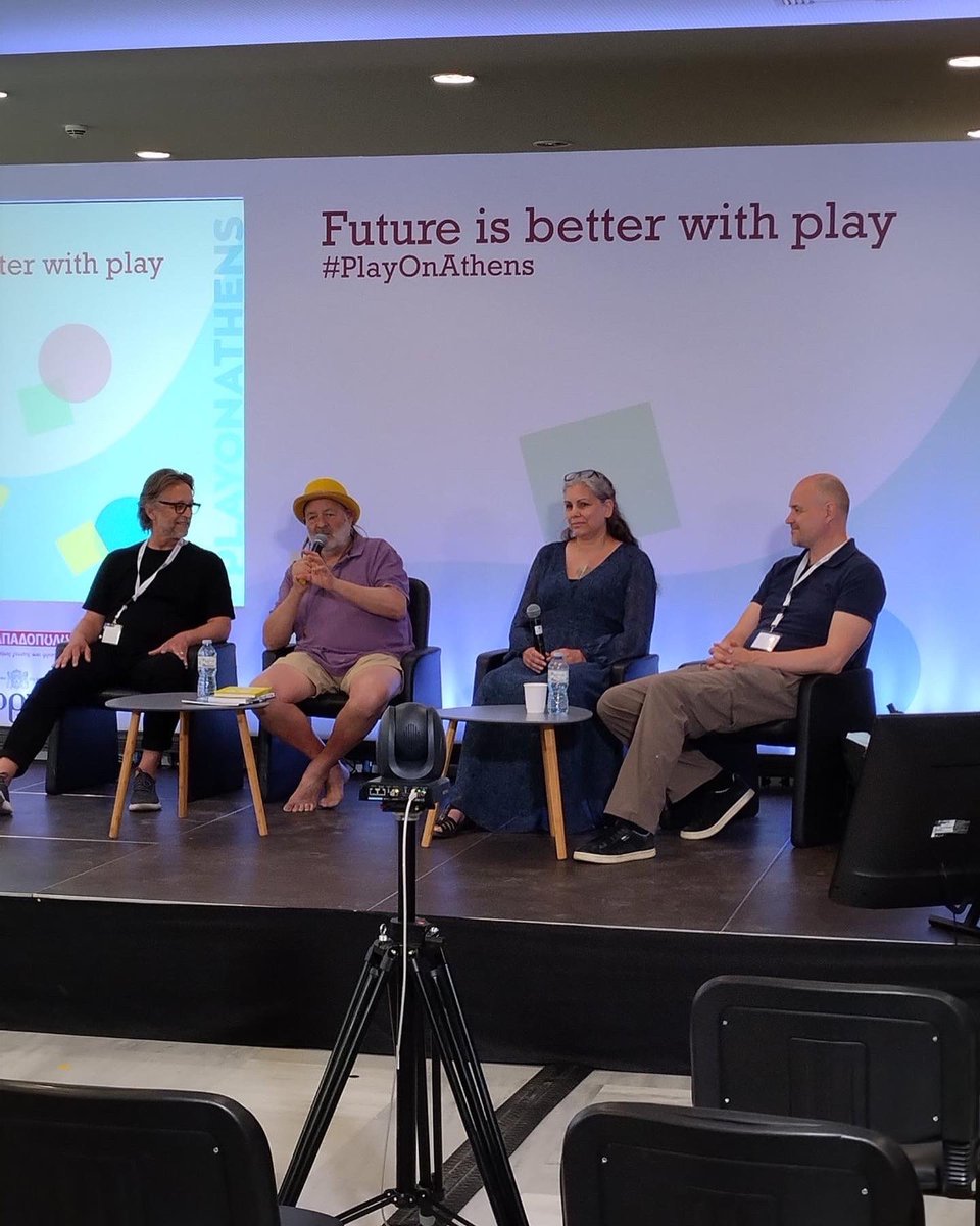 PlayEarly's tweet photo. ☺️The 4th day is over and let’s keep in mind a phrase by @SuzanneAxelsson’ s speech: “Play is the brain’s way to adapt to a complex world”! 

Thank you for the great moments! Until next time… #playonathens https://t.co/j4G1SJiMby