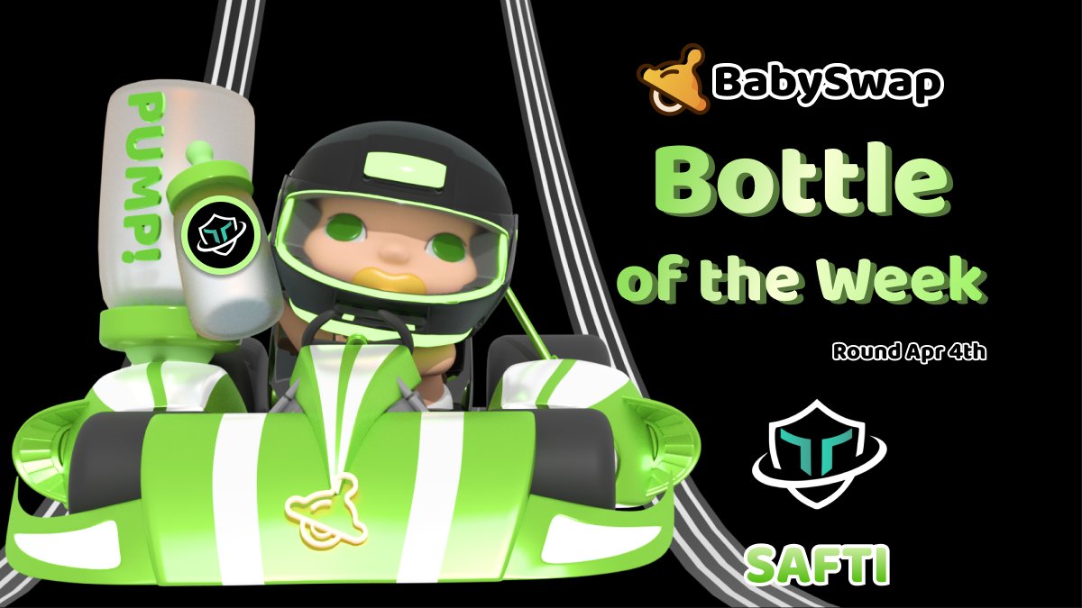 BabySwap #Baby the Landlord ๐๏ธ (@babyswap_bsc) on Twitter photo ๐ผ Bottle of the Week
Numerous outstanding projects have performed well in #BabyBottle ๐
๐ฏ Check out the glowing one of this week: <a href="/SafuTitano/">Safu Titano ($SAFTI) | #BSC</a>
Learn more ๐ bit.ly/370TXaX
#BabySwap #BNBChain ๐ผ Bottle of the Week
Numerous outstanding projects have performed well in #BabyBottle ๐
๐ฏ Check out the glowing one of this week: <a href="/SafuTitano/">Safu Titano ($SAFTI) | #BSC</a>
Learn more ๐ bit.ly/370TXaX
#BabySwap #BNBChain