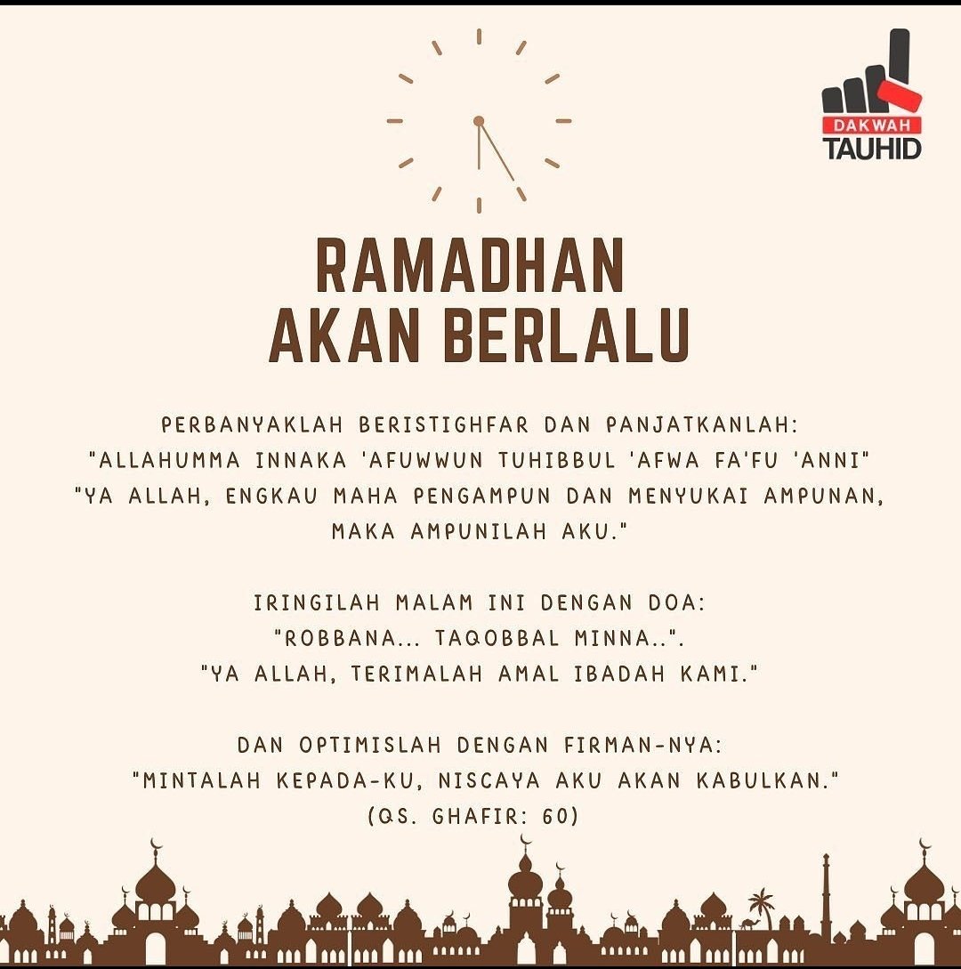 Ramadhan tahun ini tantangannya luar biasa...semoga lebih di kuatkan