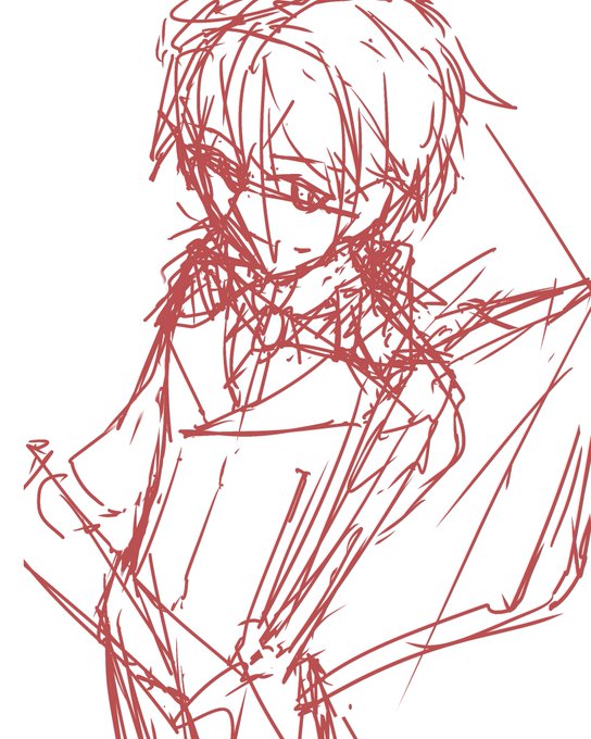 今回のラフ〜線画です✍️ 