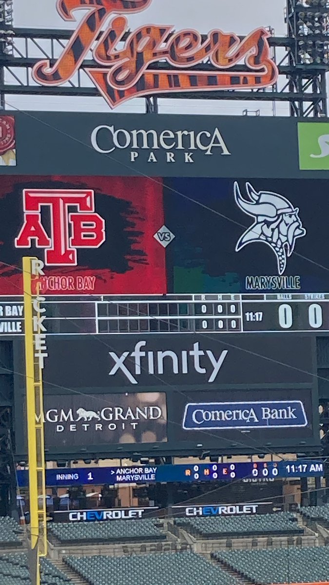 At Comerica Park for the game, go Tars!@ABTarsBaseball