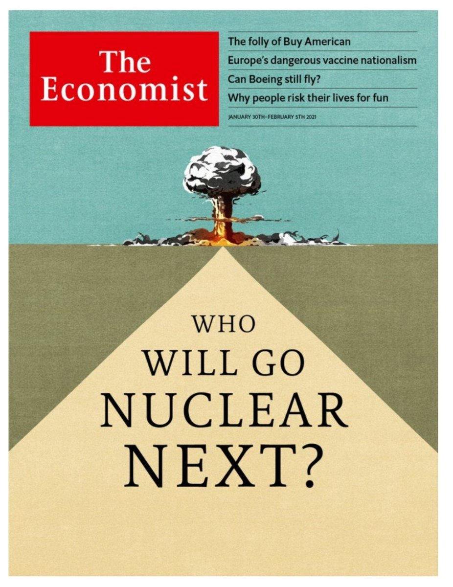crismartinj's tweet photo. Hace algo más de un año The Economist ya anticipaba una posible guerra nuclear. Como bien sabéis, solo es una casualidad... https://t.co/4qfizXy6Kp