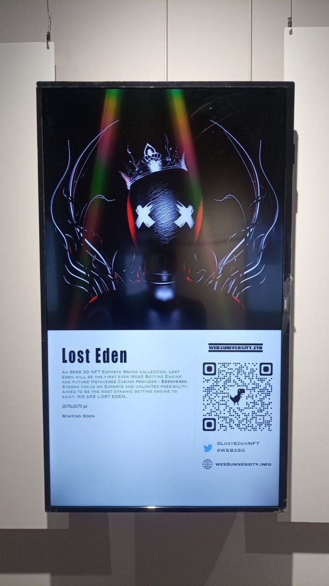 Lost Eden have partnered with us to giveaway 5 WL spots! 🌑

To enter: 
1️⃣ Like and Retweet
2️⃣ Follow @LostEdenNFT + <a href="/LostEdenSouls/">Lost Souls</a> + <a href="/Web3SG/">WEB3SG</a>
3️⃣ Tag friends

❗️Must be in Lost Eden Discord Server❗️

Goodluck! 🚀