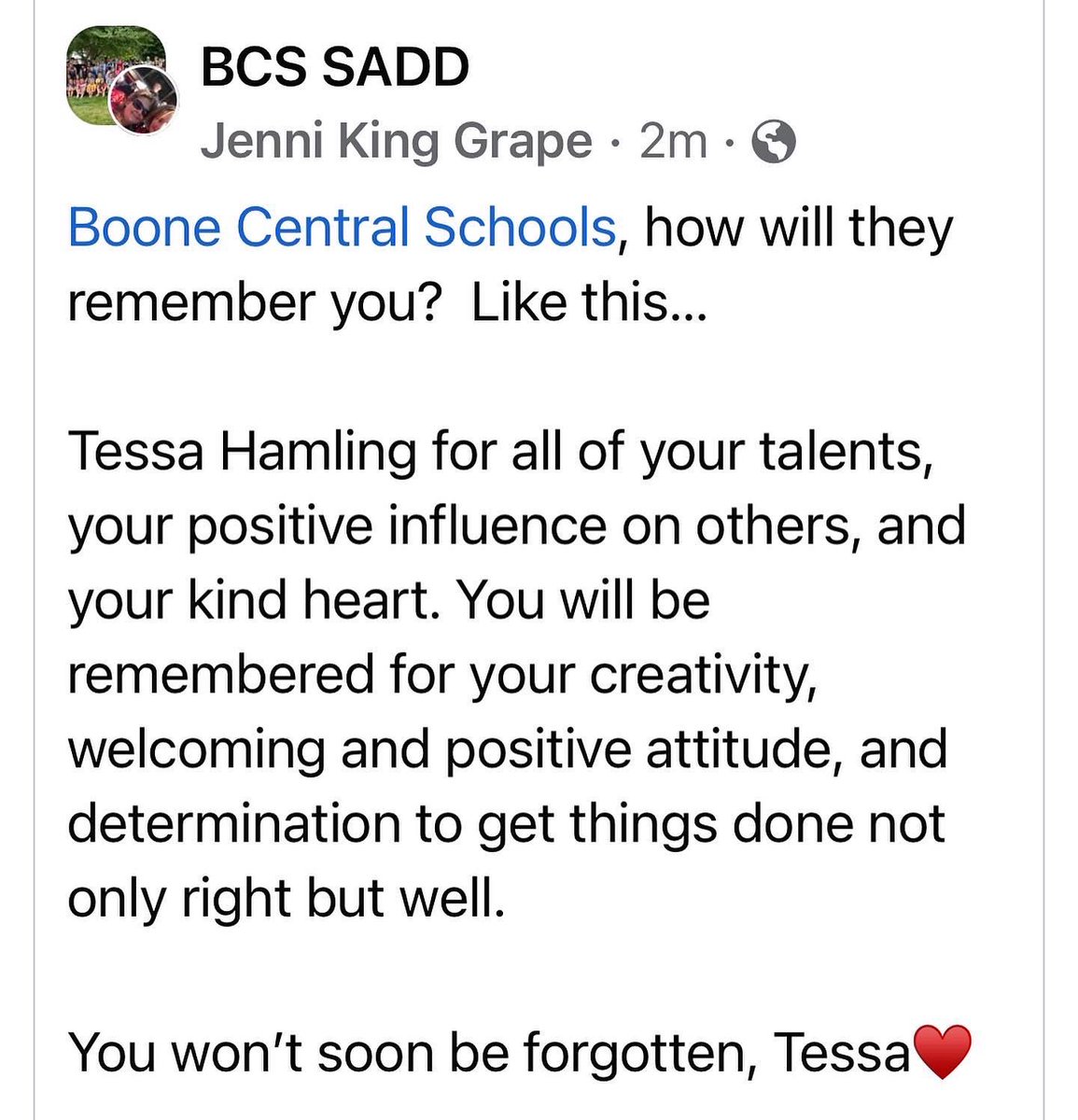 bcsSADD's tweet photo. @bcsSADD @BC_Cardinals https://t.co/Ljd2T7qM20