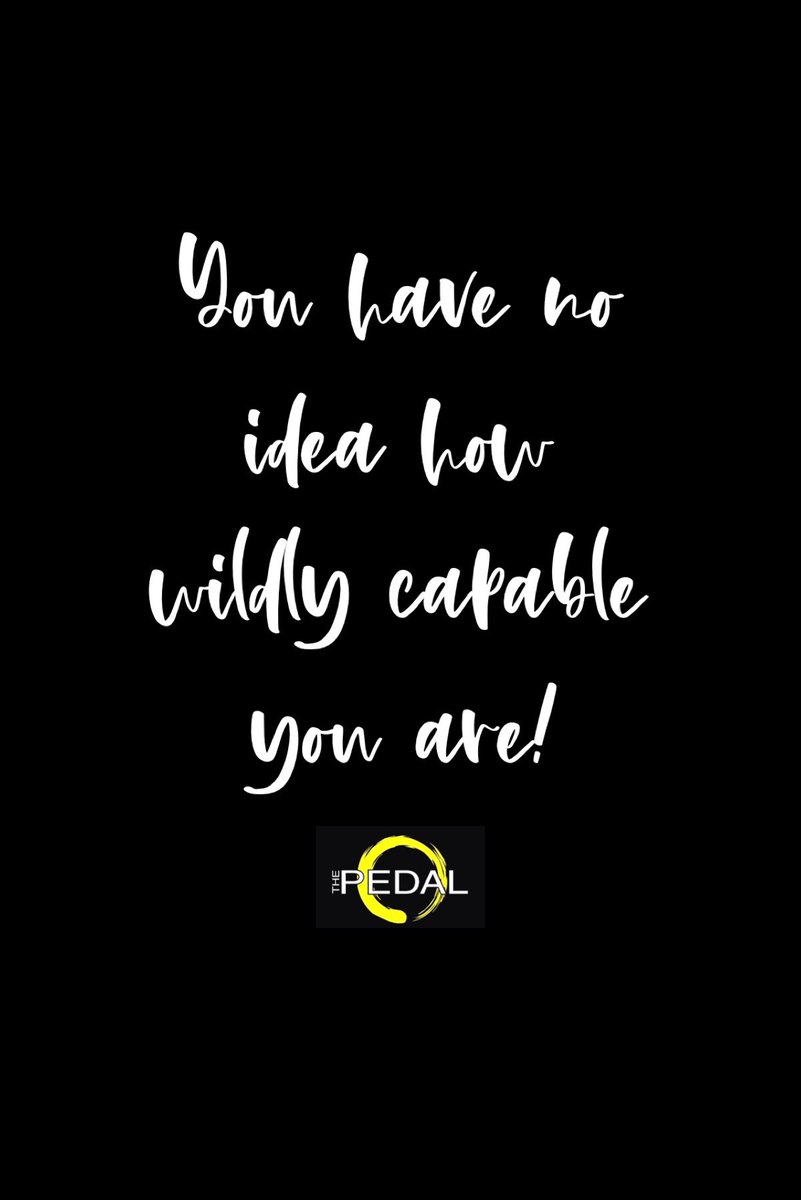 Never underestimate your capability to move your body!💫
We can help you!🤩 If it is your first time, who cares?! ALL LEVELS WELCOME! Annnnnnd....if you are NEW to the studio, your FIRST time is FREE! Download the MINDBODY app and search thepedal.gf
💛🖤🤍 #youcan
