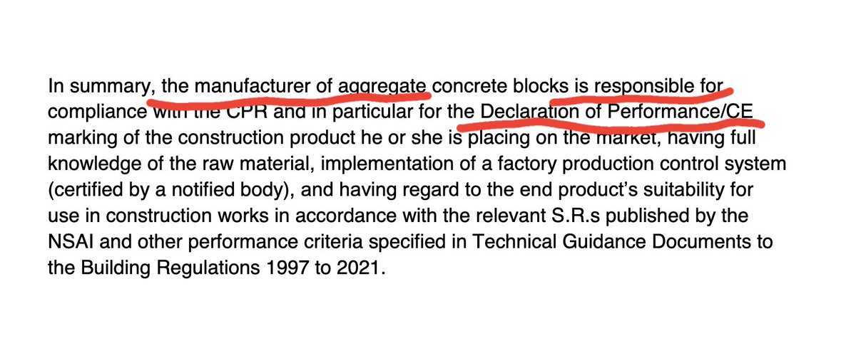 MicaRedress's tweet photo. New guidelines published for manufacturers of concrete blocks under regs EN 771-3
The guidelines confirm the continued use of self certification ๐คฆ
The manufacturer is responsible for the declaration of performance... With no 3rd party involvementโผ๏ธ
What could go wrong...๐๏ธ๐๏ธ https://t.co/3PlwQVwRNC