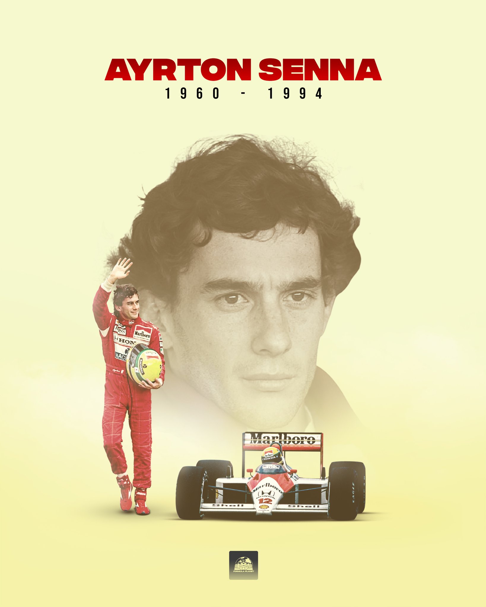 AYRTON SENNA バナー 1960-1994 AYRTON SENNA バナー 1960-1994