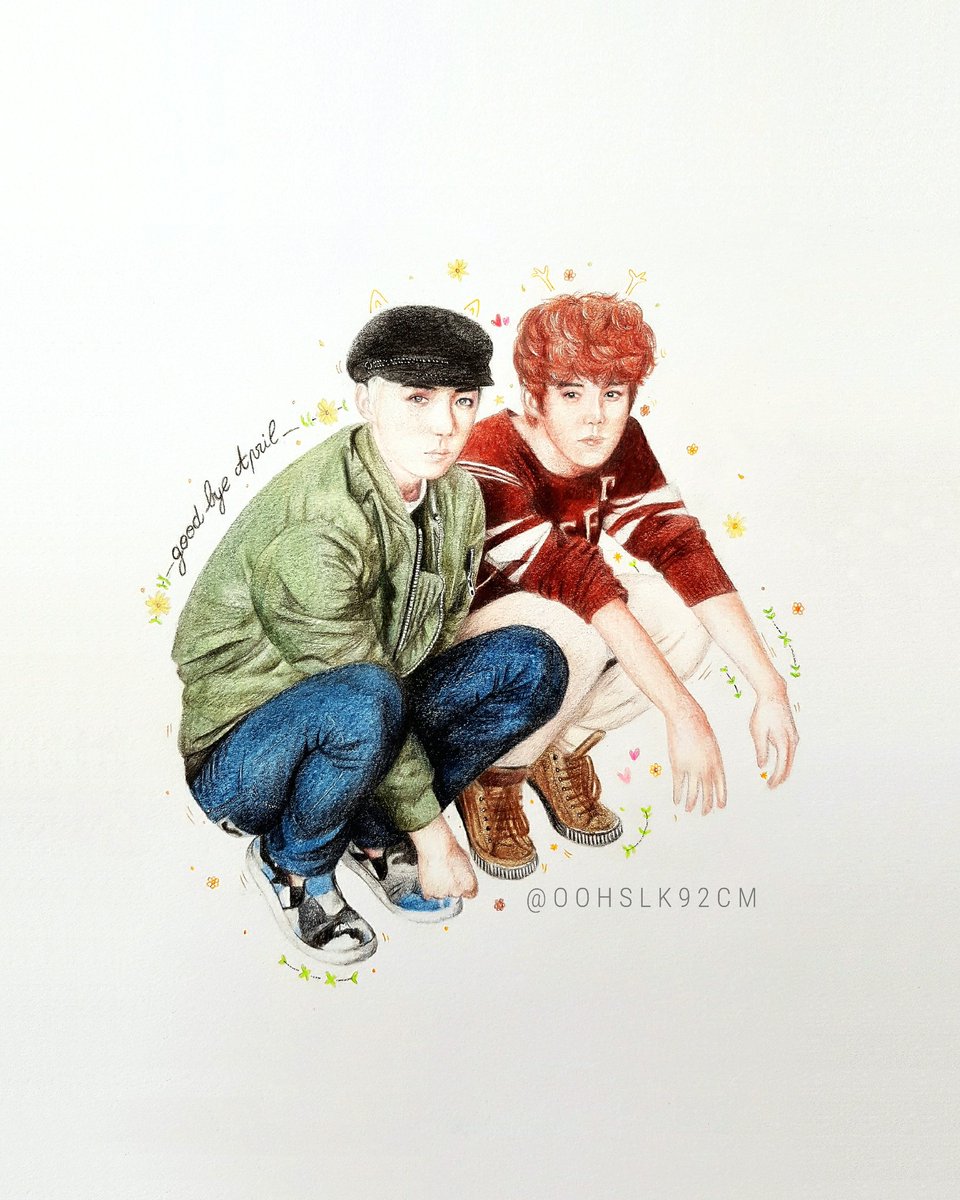 OOHSLK92CM's tweet photo. Time to say goodbye 🥺💞 April 🌸🌿... #HunHanmonth 🧡 ... see you next year.. 🥺💕🌹🧡🌼😢🌸💖🍃
#HunHan #HunHanfanart #훈한 #勋鹿 #sehun #세훈 #吴世勋 #luhan #루한 #鹿晗 #fanart #drawing #pencil https://t.co/lIONeOnm8b