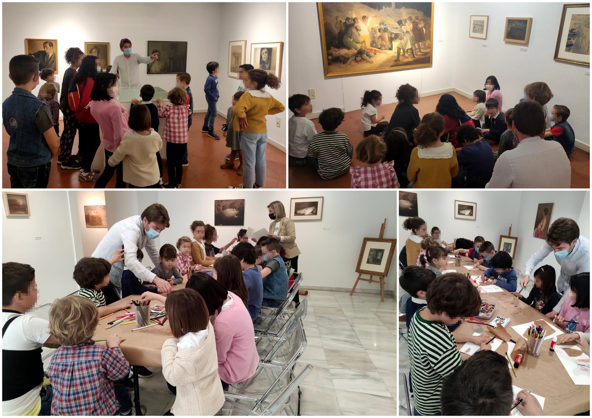 museoramongaya's tweet photo. ¡Ya han comenzado nuestros talleres! Aquí tenéis algunas imágenes de esta mañana de la visita-taller de pintura para niños dentro del programa educativo del museo. En breve habrá nuevos talleres.

#TalleresDePintura #TalleresInfantiles #ProgramaEducativoMuseoRamónGaya
@AytoMurcia https://t.co/D0ddEiDmVW