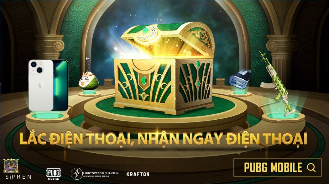 huuduy0804's tweet photo. Đăng nhập PUBG MOBILE, lắc hòm đồ nhận thưởng hiện vật! https://t.co/lE2bCCuykz https://t.co/bjxciJYGa1