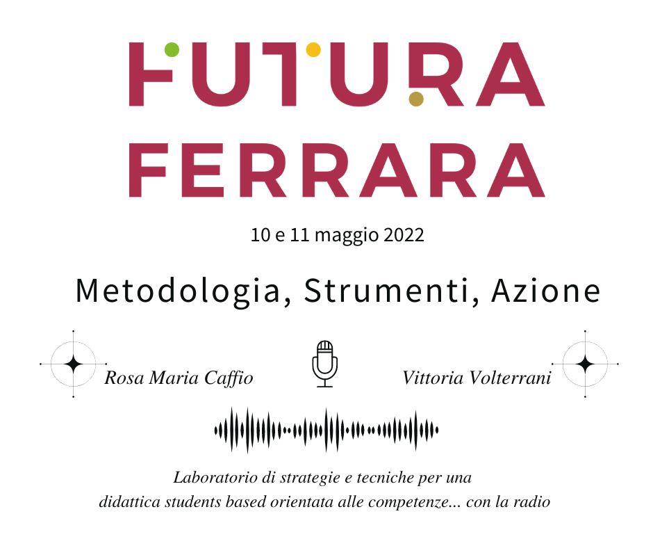 Tornano gli eventi #pnsd, a #FuturaFerrara. 
Lab 'Metodologie,Strumenti,Azione' strategie e tecniche per una didattica students based orientata alle competenze,con la radio
Per partecipare
1️⃣ Vai a iscrizioni.istruzioneer.it
2️⃣ Iscriviti iscrizioni.istruzioneer.it/site/viewcorso…
3️⃣ aspetta il 10/5