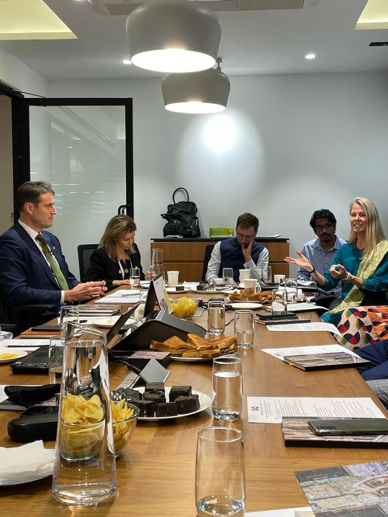 IndoAustChamber's tweet photo. An exciting start to 2022-โ23 with our Bengaluru & Western India Chapter Committee meetings.
ย
The Committees discussed upcoming strategic initiatives for the new FY & had the opportunity to hear from senior @DFAT representatives following the IES update and AI-ECTA. https://t.co/8cyyZzaGLt