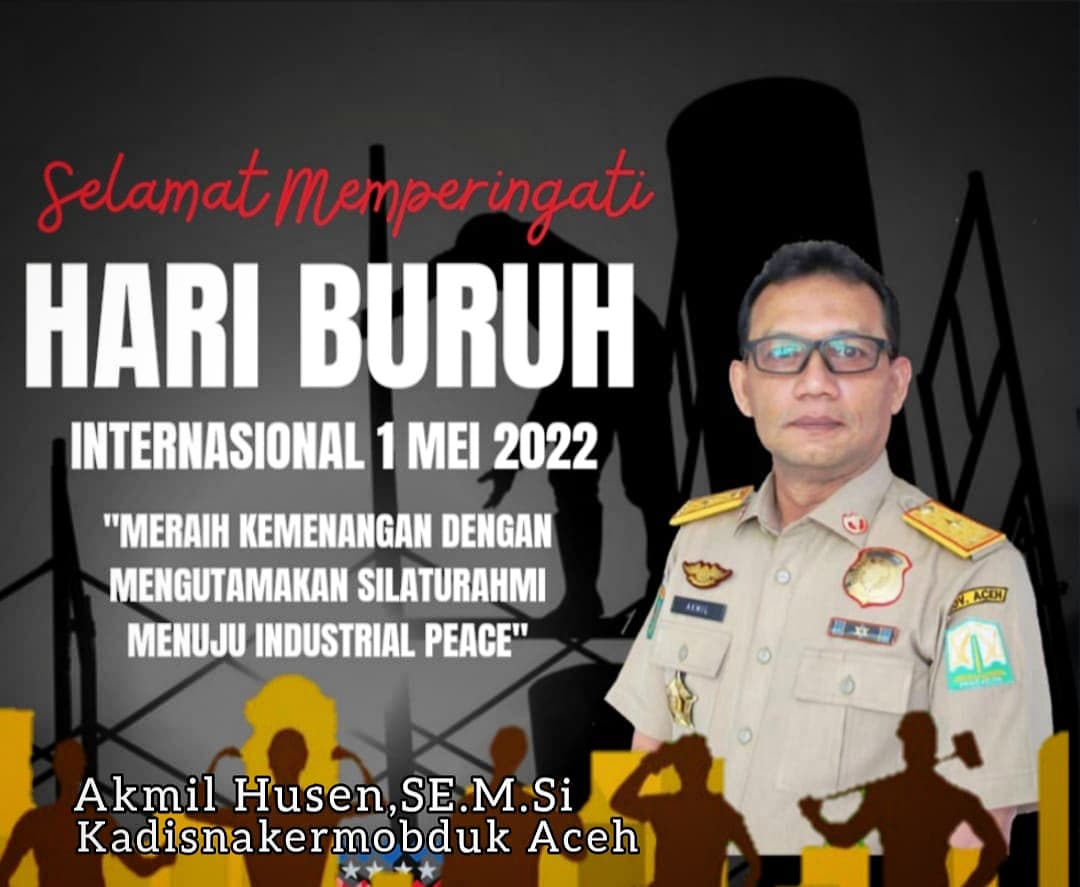 NakermobduAceh's tweet photo. Rakan #KhabarNakerTrans

#HariBuruh pada umumnya dirayakan pada tanggal 1 Mei, dan dikenal dengan sebutan #MayDay. Hari buruh ini adalah sebuah hari libur tahunan yang berawal dari usaha gerakan serikat buruh untuk merayakan keberhasilan ekonomi dan sosial para buruh. https://t.co/Xk3QUR176U