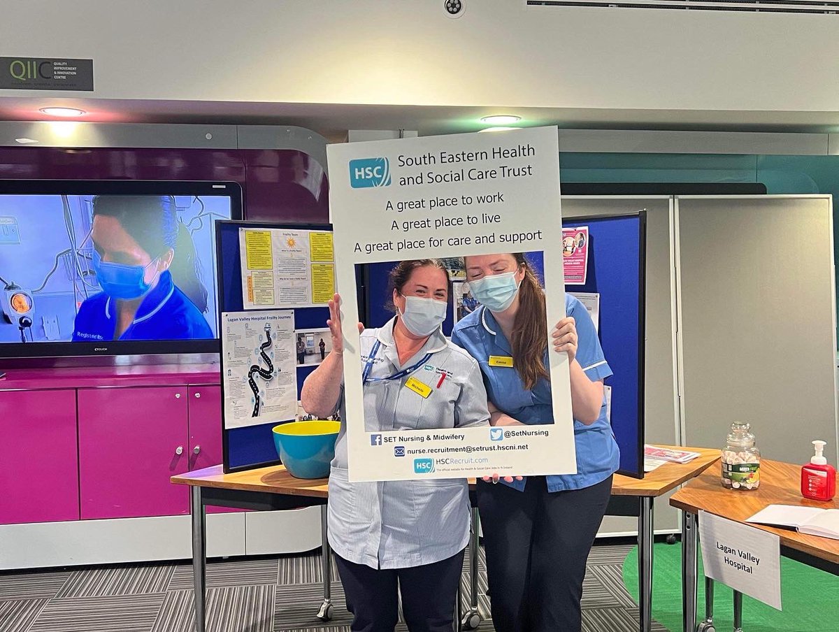 michellesloan67's tweet photo. Fantastic day spent at the @setrust Recruitment day.  It was a great opportunity to speak to so many people interested in joining our nursing family. It was also great to catch up with some friends face to face.  #rcn #QUB #UU #openuniversity #studentnurse #setcareers https://t.co/Hu7INHYogh