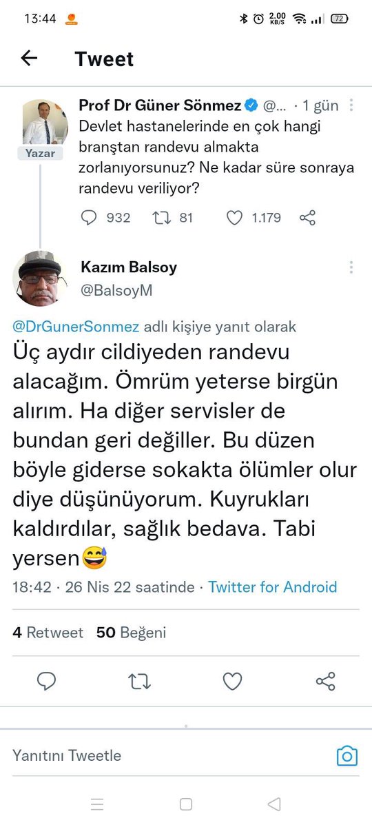 Kazım bey daha 4 gün önce burada hastane randevularından yakınmıştı. Kardiyolojiden 2 hafta sonraya randevu alabilmiş ve sonraki gün kalp krizi geçirdi. Maalesef bugün kaybettik. Çok üzgünüm. Mekanı Cennet olsun, ailesi ve sevenlerine sabır diliyorum.