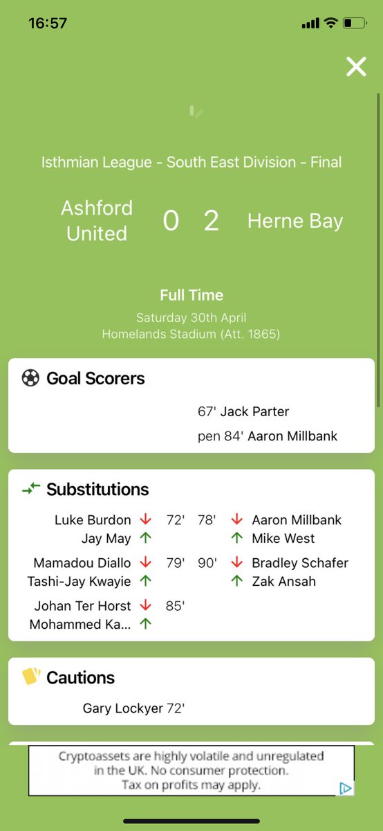 LewisHands's tweet photo. @HerneBayFC RESULT 🤩🤩🤩 https://t.co/1YUnFre7u9