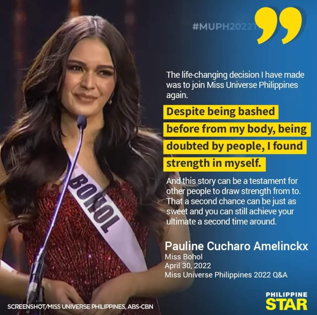 openmusings's tweet photo. I'm happy for Celeste but heartbroken for Bohol. When fate decides, you'll just have to find the strength to carry on. Second chance was bittersweet. Pauline was destined to win our hearts. Celeste, Miss Universe Philippines, take home the 5th 👑

#MissUniversePhilippines2022 https://t.co/BCbfek2hj5