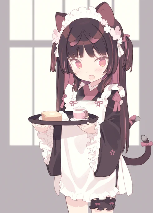 🍰☕️🐱🌸#ねこやまーと 