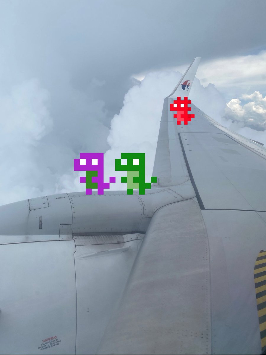 They don’t have flight tickets. So what? 🎧🦖