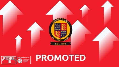 BELPER TOWN HAVE WON THE <a href="/PitchingIn_/">Pitching In</a> NPL MIDLANDS PLAYOFFS AND ARE PROMOTED

<a href="/BelperTownFC/">𝗕𝗲𝗹𝗽𝗲𝗿 𝗧𝗼𝘄𝗻 | 𝟣𝟪𝟪𝟥</a>

<a href="/andysmanclubuk/">#ANDYSMANCLUB</a> <a href="/Wisemanlighting/">Wiseman Lighting</a> <a href="/GLeventsStadia/">Stadia by GL events</a> <a href="/FWPGroup/">fwp</a> <a href="/TysersSport/">TysersSports</a> <a href="/SCSlatter/">S&C Slatter</a> <a href="/KaizenTicketing/">Kaizen Ticketing</a> <a href="/dannywilks5/">The Daniel Wilkinson Foundation</a> <a href="/CRY_UK/">CRY</a> @NPLShow @BraceSportMedia