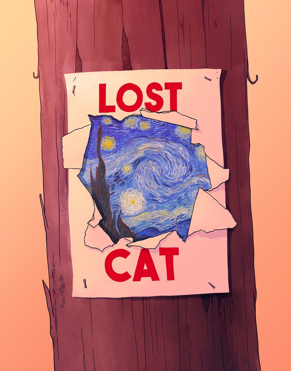 New Episode: LOST: CAT Lost: cat. Last seen hovering 4 feet off the ground in the radio station bathroom. Reward if found. Listen here: welcometonightvale.com Illustration by Jessica Hayworth. Buy it as a print here: topatoco.com/collections/wt…