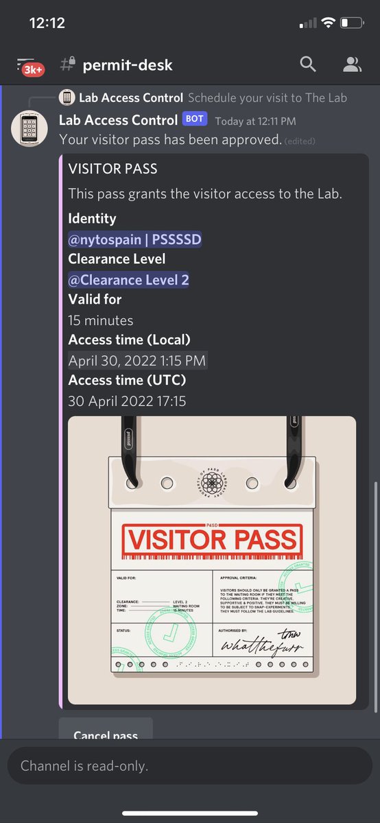 nytospain's tweet photo. Who’s coming with me? If I remember… #posse #visitorspass #pssssdtestsubject #pssssd https://t.co/HNHPh4s8Yk