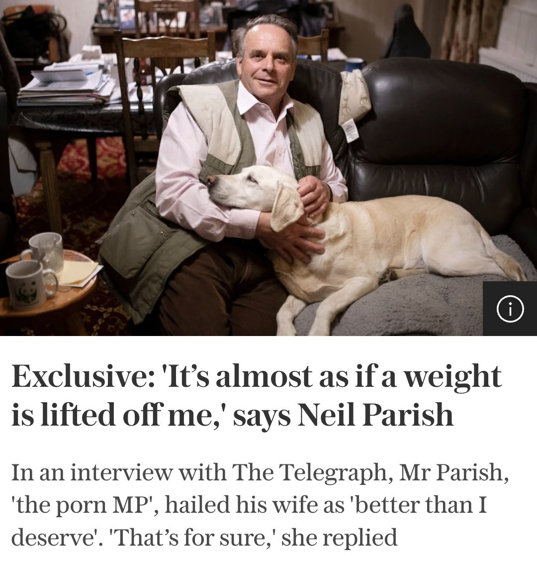 babes_boris's tweet photo. Funny, the last person who said this very same thing in an interview, was Jennifer Arcuri.
#Porngate
#NeilParrish
#ToryShambles
#BorisJohnson https://t.co/4QEvJ1oSUL