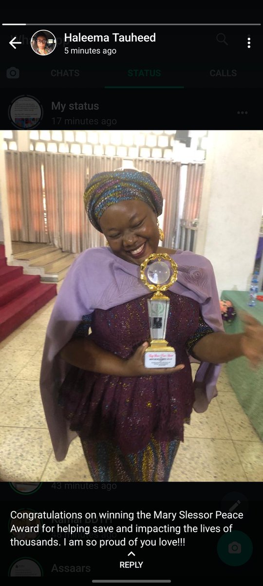 ummijallo's tweet photo. On Friday, April 29th 2022, I was awarded the MARY SLESSOR PEACE AWARD by the UNITED NATIONS POLAC FOUNDATION in Lagos State, Nigeria, for my contribution to saving the lives of hundreds of Nigerians and impacting the lives of thousands more.

ALHAMDULILLAH
WE DID IT TOGETHER. ❤️ https://t.co/Fp8CYnI7QZ